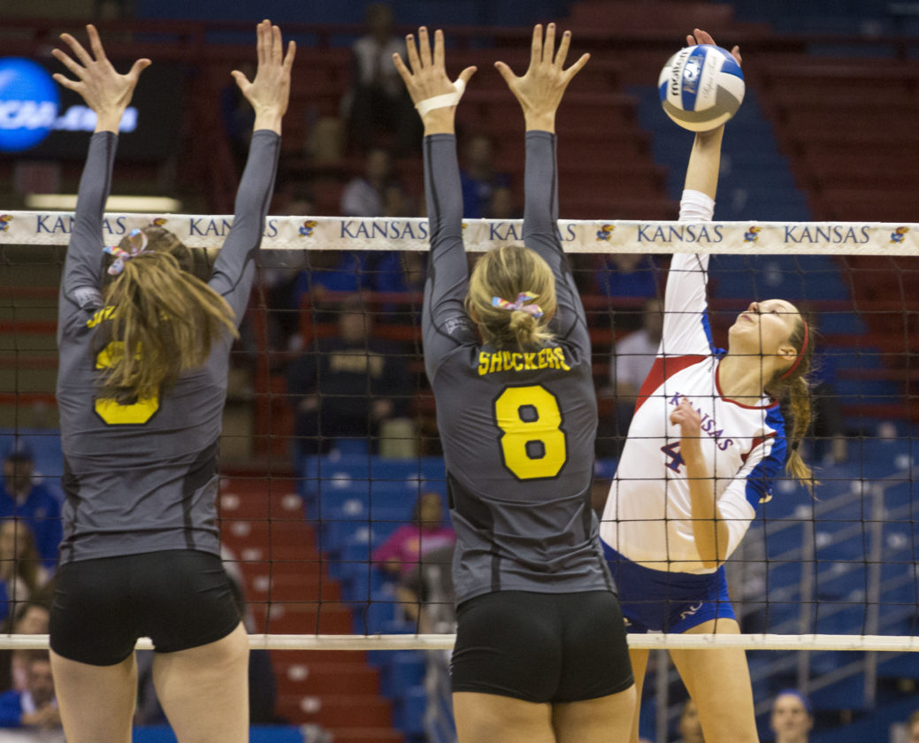 Photo gallery 2013 NCAA volleyball tournament Kansas vs. Wichita